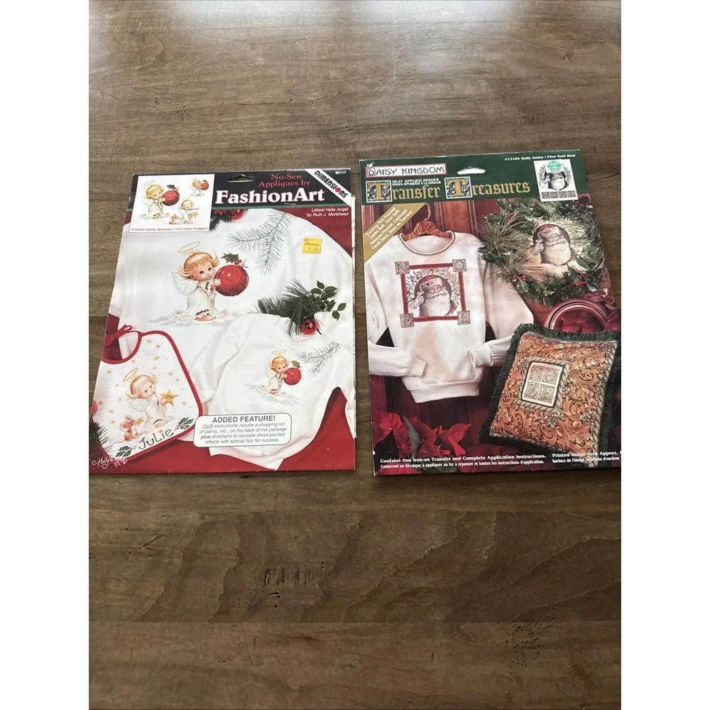 Vtg Daisy Kingdom/Dimensions Transfer Treasures Iron On Heat Images Lot 2